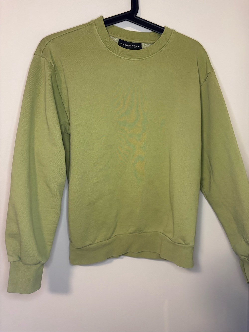 The Super Fleece Aritzia Crewneck, Olive Green